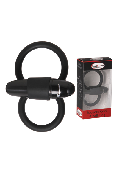Anneau vib. MALESATION Squeeze Cock & Ball Ring