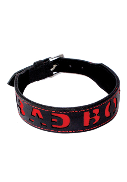 Collier cuir BAD BOY