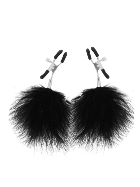 Pinces à seins avec pompons DARKNESS