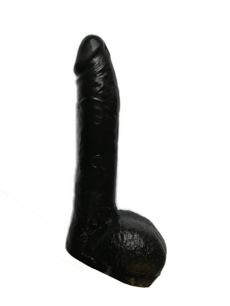 Gode basique testicules anal REEL noir