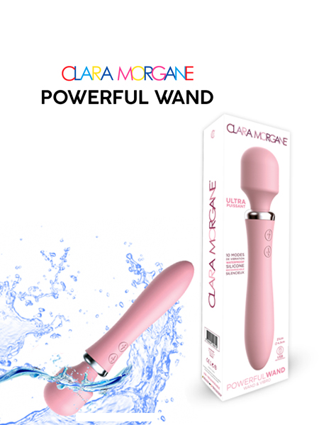 Vibro CLARA MORGANE Powerful Wand rose